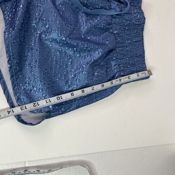 New Zyia Active Shorts, Large, Blue, Drawstring, 2” Inseam, Running, Water Drops - Picture 10 of 11